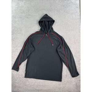 Air Jordan Hoodie Mens XXL Black Red 1/4 Zip Track Jumpman Training Pullover